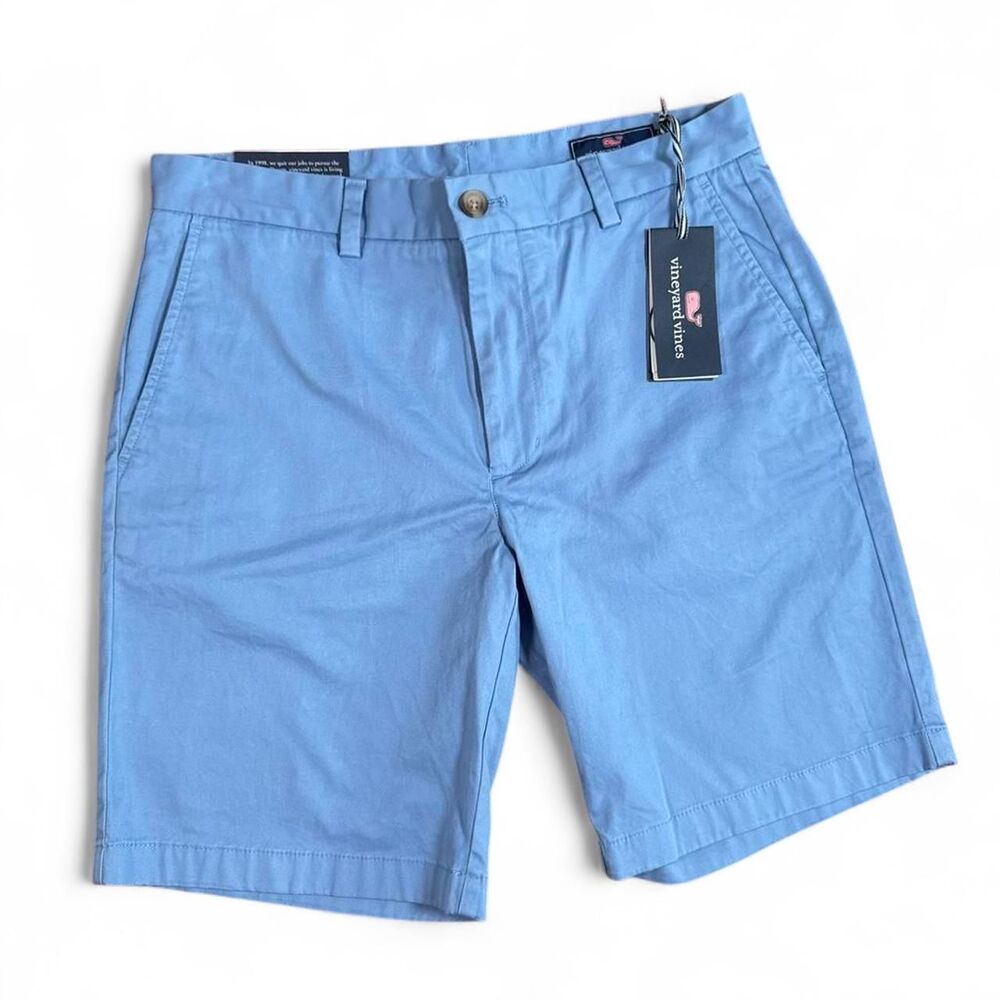 Vineyard Vines 9" Stretch Breaker Shorts Men's 31 Coastline Blue Chino NEW NWT!